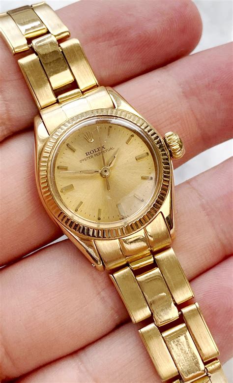 vintage rolex dames goud|Vintage Ladies Gold Rolex for sale .